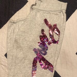 Pink sweat pants